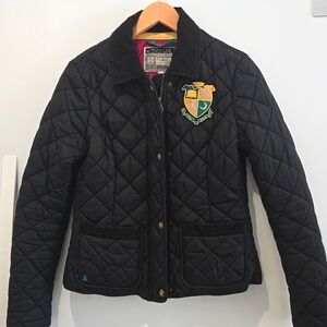 Joules Womans Black Padded Coat
